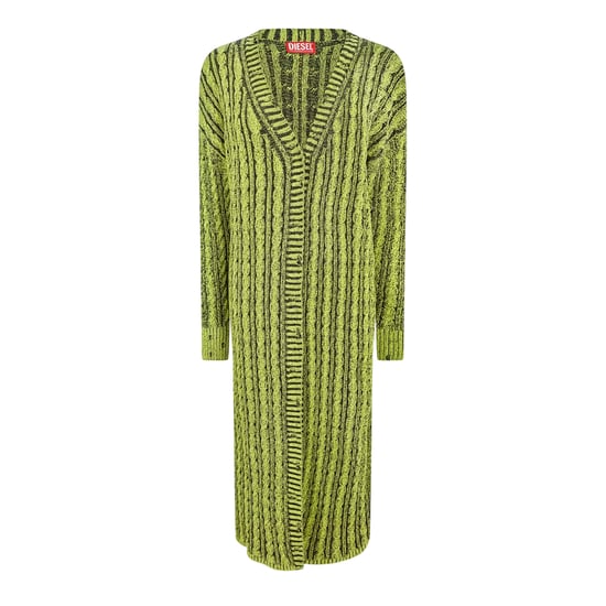 Diesel Gebreid lang vest voor dames (Groen) - Image 2