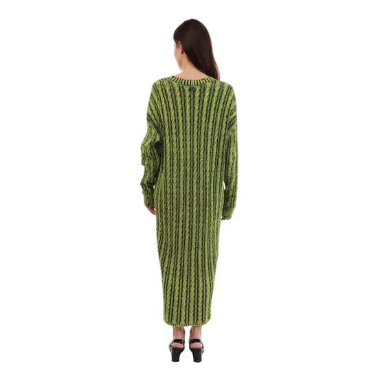 Diesel Gebreid lang vest voor dames (Groen) - Image 3