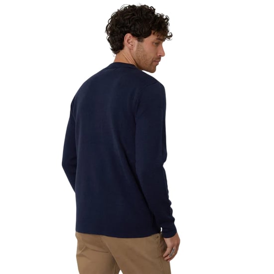 Threadbare Gebreid herenvest met ritssluiting aan de voorkant (Marine) - Image 3