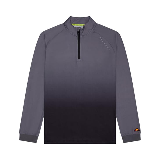 Ellesse Herrtröja med halv dragkedja i ombre-design (Grått) - Image 1