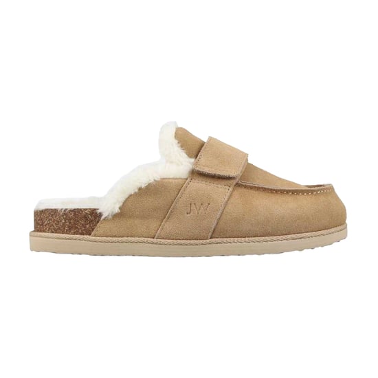 Jack Wills Womens/Ladies Suede Mule Slippers (Sand) - Image 1