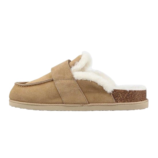 Jack Wills Womens/Ladies Suede Mule Slippers (Sand) - Image 2