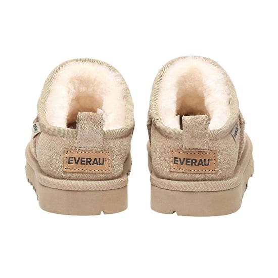 EverAu Platte suède pantoffels voor dames (Zand) - Image 2