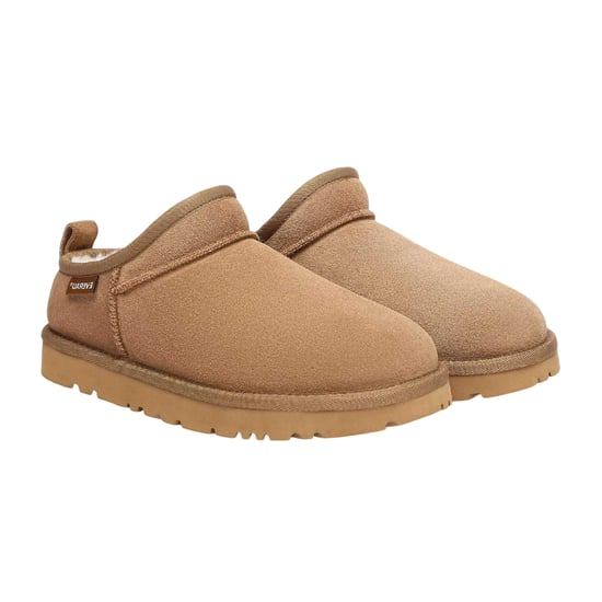 EverAu Platte suède pantoffels voor dames (Kastanje) - Image 1