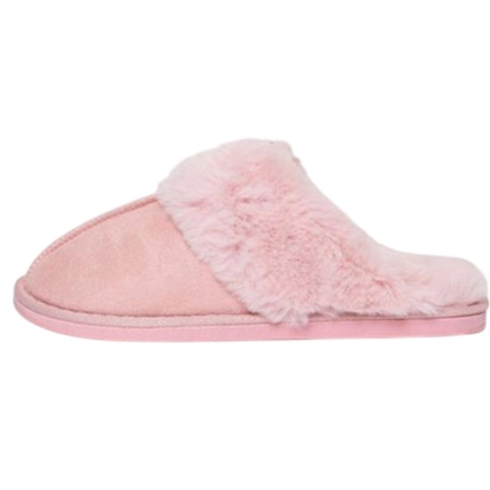 Threadbare Womens/Ladies Solace Suede Mule Slippers (Pink) - Image 2