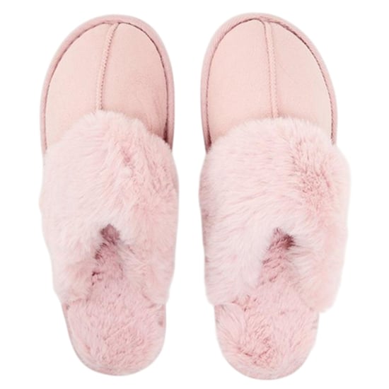 Threadbare Womens/Ladies Solace Suede Mule Slippers (Pink) - Image 3