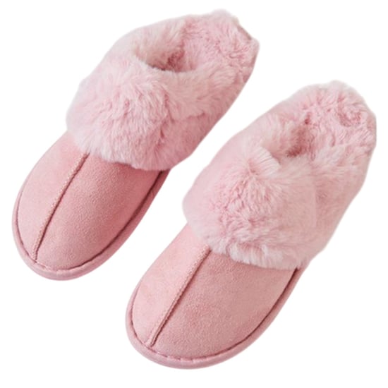 Threadbare Womens/Ladies Solace Suede Mule Slippers (Pink) - Image 4