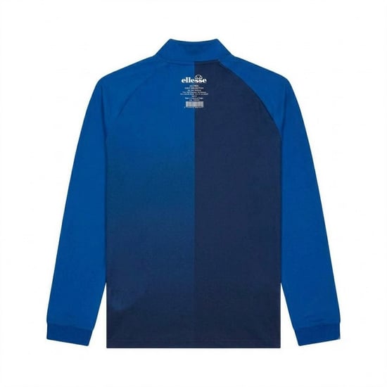 Ellesse Heren-trui met ombre-effect en halve ritssluiting (Blauw) - Image 2