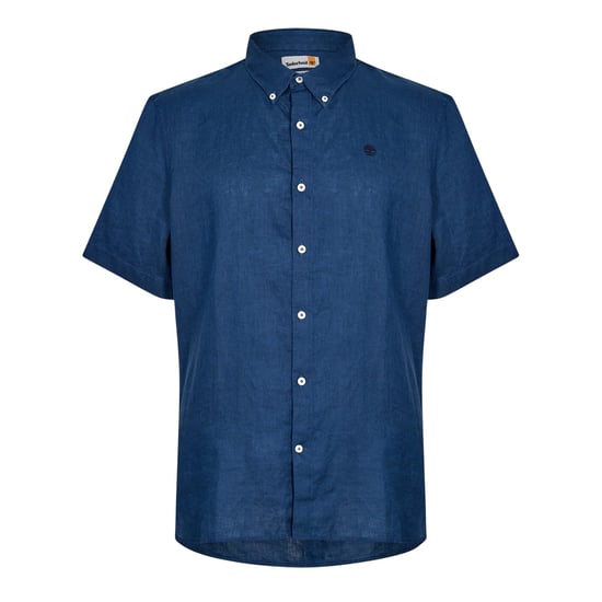Timberland Herenoverhemd van Mill Brook, van linnen, met kraag en knoopsluiting (Donkere Denim) - Image 1
