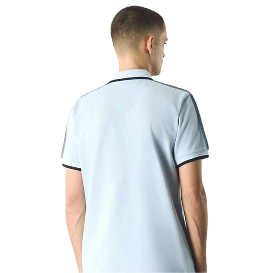 Pretty Green Mens Paisley Regular Polo Shirt (Light Blue) - Image 2