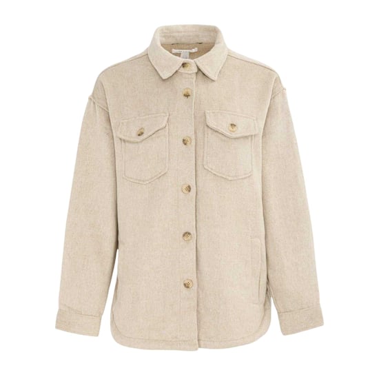 Miso Womens/Ladies Wool Long-Sleeved Shirt (Beige) - Image 1