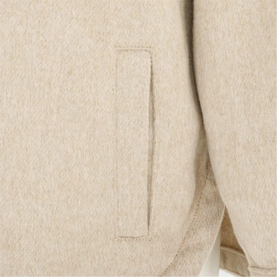 Miso Womens/Ladies Wool Long-Sleeved Shirt (Beige) - Image 3