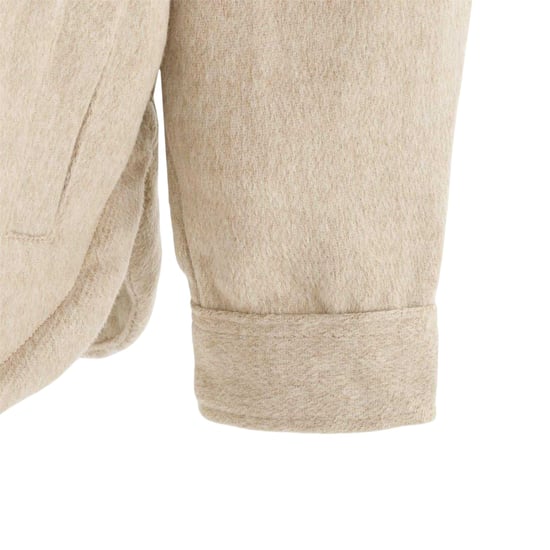 Miso Womens/Ladies Wool Long-Sleeved Shirt (Beige) - Image 4