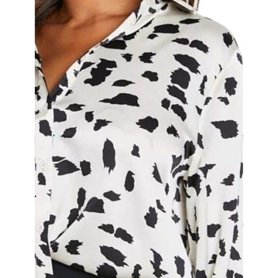 Influence Satijnen shirt met ruime pasvorm voor dames (Crème) - Image 3