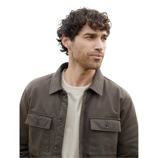 Threadbare Mens Plaid Shirt Jacket (Chocolate) - Image 4