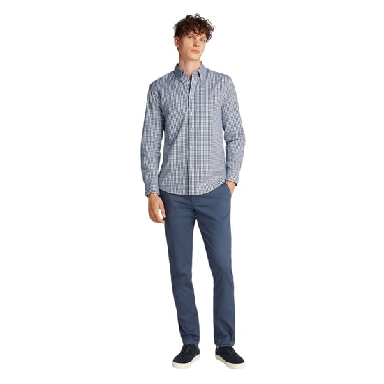 Tommy Hilfiger Geruit herenoverhemd met lange mouwen (Zoetblauw) - Image 1
