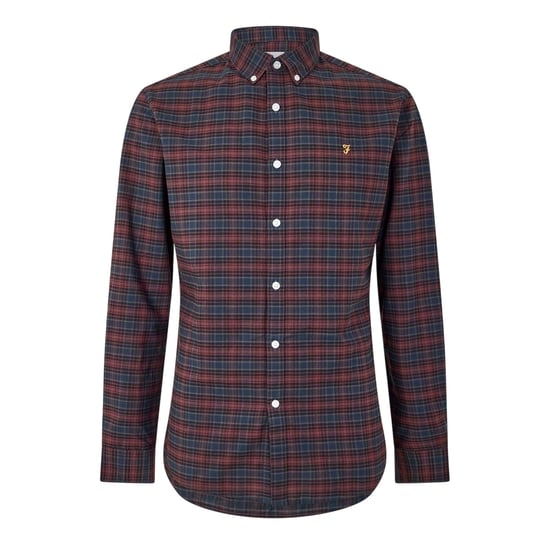 Farah Heren Carway Regular-overhemd (Rood) - Image 1