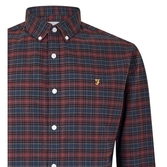 Farah Heren Carway Regular-overhemd (Rood) - Image 4