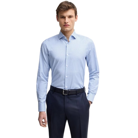 Boss H-Hank-overhemd voor heren (Pastelblauw) - Image 5