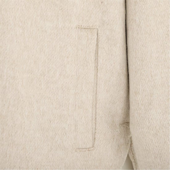 Miso Womens/Ladies Wool Long-Sleeved Shirt (Light Beige) - Image 3