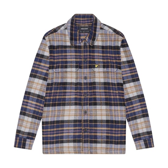 Lyle & Scott Herenoverhemd van flanel met lange mouwen (Marine) - Image 1