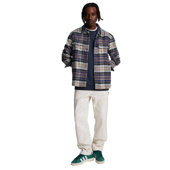 Lyle & Scott Herenoverhemd van flanel met lange mouwen (Marine) - Image 4