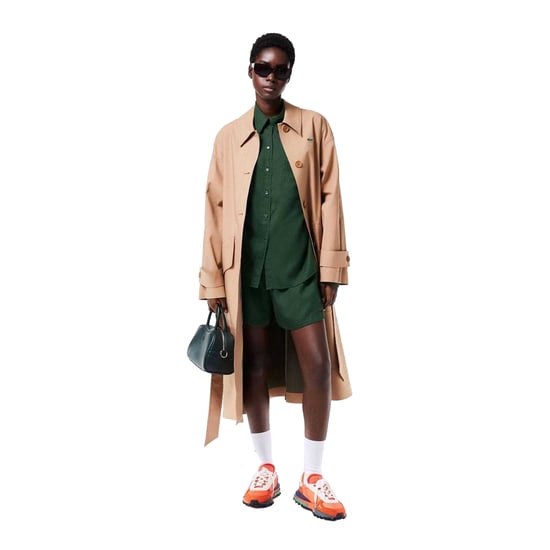 Lacoste Oversized shirt van lyocell voor dames (Groen) - Image 5