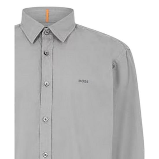 Boss Elegant herenoverhemd met lange mouwen, maat 6 M (Grijs) - Image 4