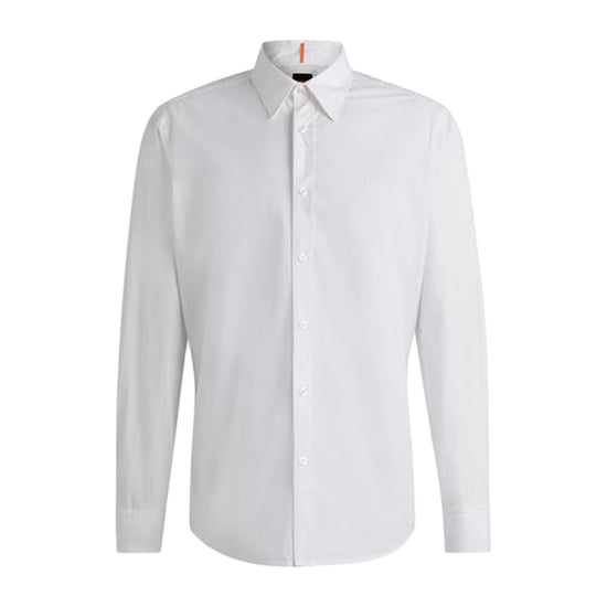 Boss Elegant herenoverhemd met lange mouwen, maat 6 M (Wit) - Image 3