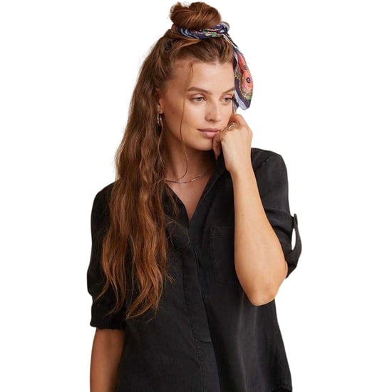 Bella Dahl Womens/Ladies Back Slit Relaxed Fit 3/4 Sleeve Shirt (Vintage Black) - Image 3