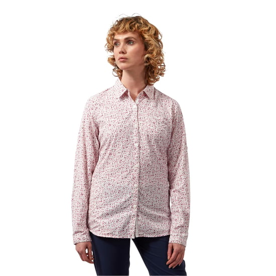 Craghoppers Womens/Ladies Regular Long-Sleeved Shirt (Raspberry) - Image 5