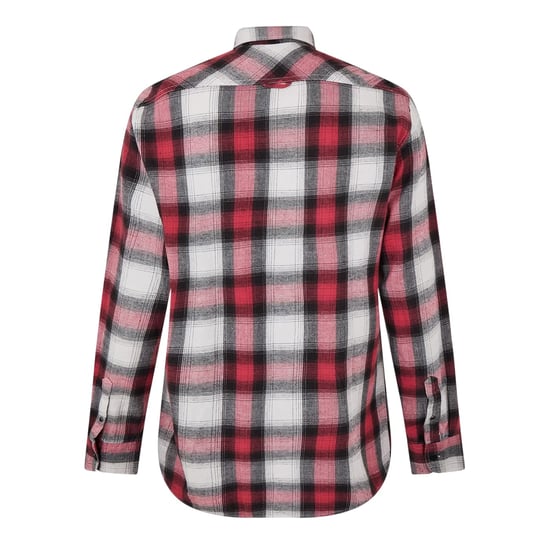 Replay Heren geruit overhemd met lange mouwen (Rood) - Image 2