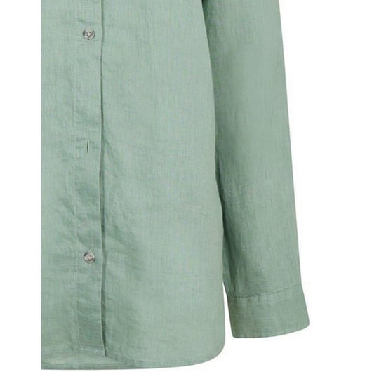 Timberland Linnen overhemd met kraag en lange mouwen voor dames (Groen Baai) - Image 3