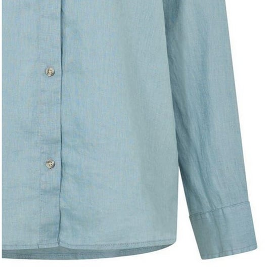 Timberland Linnen overhemd met kraag en lange mouwen voor dames (Citadel Blauw) - Image 3