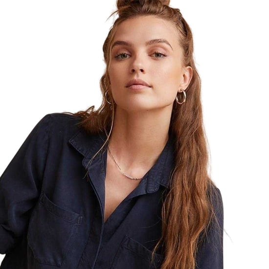 Bella Dahl Womens/Ladies Back Slit Relaxed Fit 3/4 Sleeve Shirt (Deep Sea) - Image 3