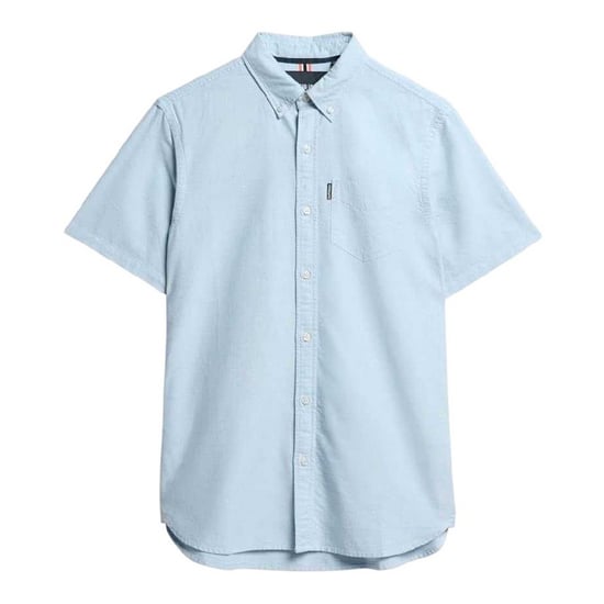 Superdry Mens Regular Short-Sleeved Shirt (Light Blue) - Image 2