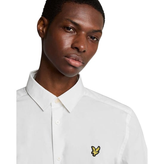Lyle & Scott Heren Regular Shirt Met Lange Mouwen (Wit) - Image 3