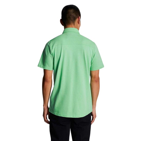 Lyle & Scott Piqué-overhemd voor heren (Groen) - Image 2