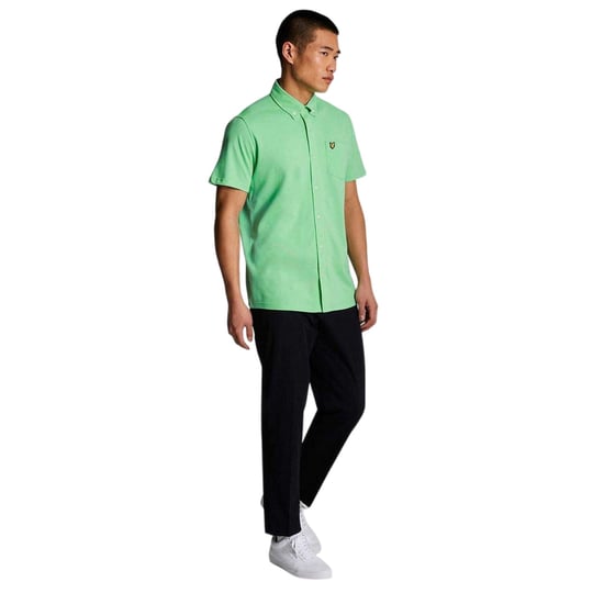 Lyle & Scott Piqué-overhemd voor heren (Groen) - Image 4