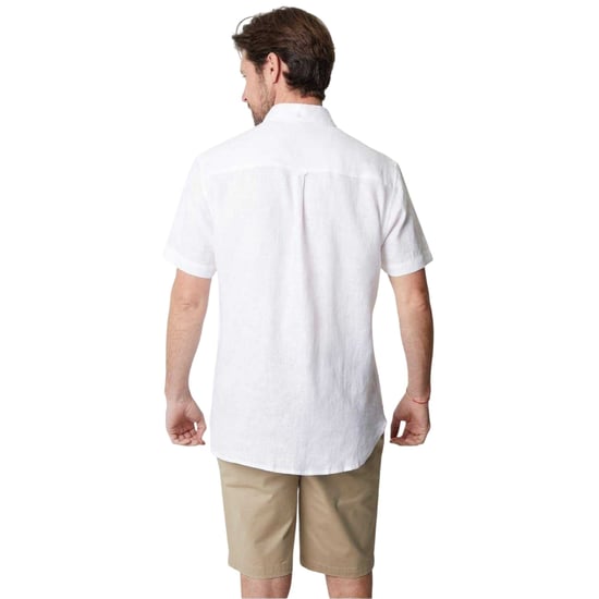 Saltwell Heren Linnenmix Regular Shirt (Wit) - Image 2