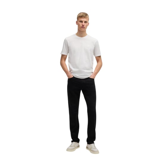Boss Mens Orange Premium Cotton T-Shirt (White) - Image 1