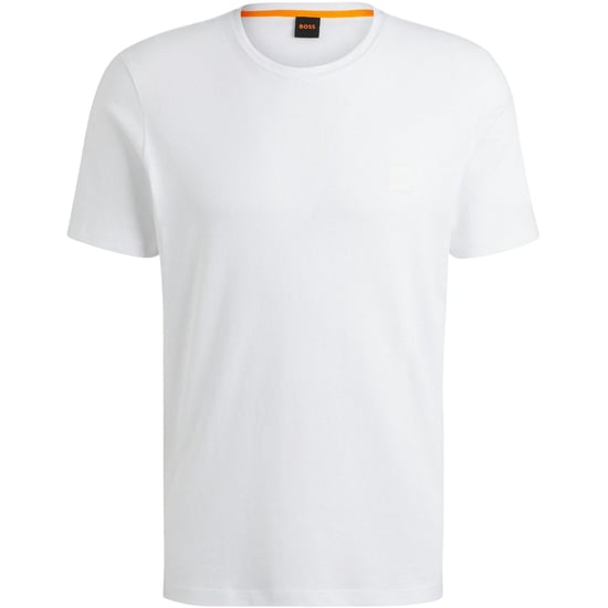 Boss Mens Orange Premium Cotton T-Shirt (White) - Image 2