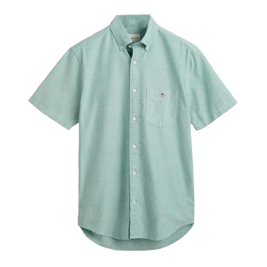 Gant Klassiek Oxford-overhemd met korte mouwen en knoopsluiting voor heren (Groen) - Image 2