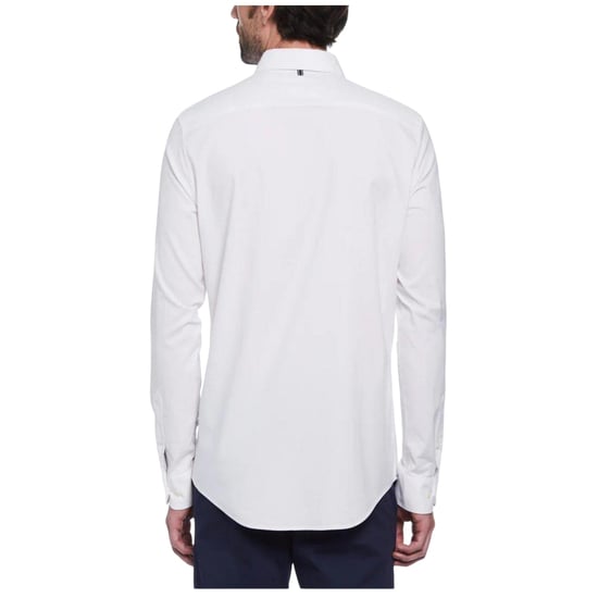 Original Penguin Stickert Pete EcoVero långärmad tröja för män (Ljus vit) - Image 2