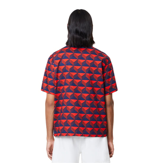 Lacoste Herenoverhemd van biologisch katoen met ruime pasvorm en korte mouwen (Veelkleurig) - Image 2