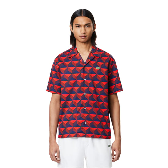 Lacoste Herenoverhemd van biologisch katoen met ruime pasvorm en korte mouwen (Veelkleurig) - Image 4