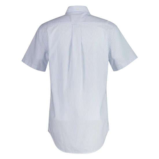 Gant Heren Stripe Button-Down Overhemd met Korte Mouwen (Lichtblauw) - Image 2