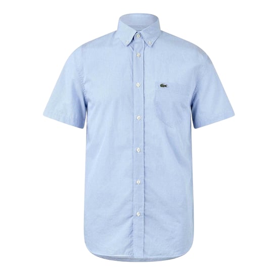 Lacoste Heren Regular Overhemd met Korte Mouwen (Wit) - Image 2