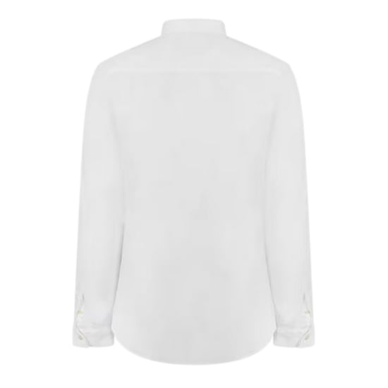 Lyle & Scott Herr Poplin Slim Långärmad Skjorta (Vit) - Image 2