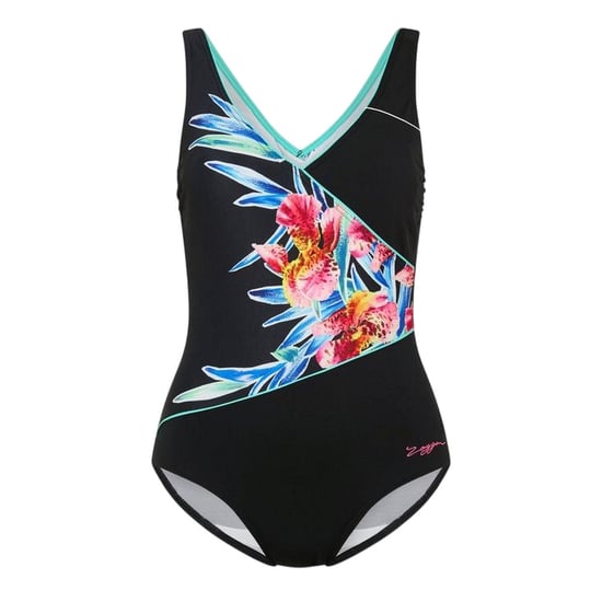 Zoggs Womens/Ladies Tropical One Piece Swimsuit (Tropical) - Image 1